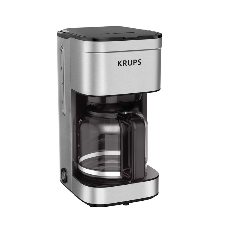 KRUPS NEWER MODEL DRIP COFFEE MAKER, 10-CUP - SILVER - Like New
