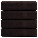 GOLD TEXTILES Premium Bath Towels Set (Pack of 4,27 x 54) 100% Brown - 4 Pcs - Brand New