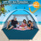 COMMOUDS Beach Tent Sun Shade 3/4-5/6-7/8-10 Person, UPF 50+ Sandbox Blue - Like New