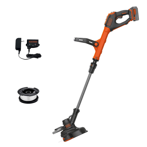Black + Decker 20V MAX* EASYFEED Cordless String Trimmer/Edger LSTE523 - Like New