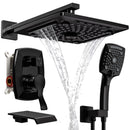 ELLO&ALLO MATTE BLACK TUB SHOWER FAUCET SET VALVE TRIM KIT ES-B-T1009-BLACK - Like New
