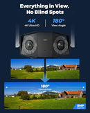 REOLINK DUO 2 LTE + SP UPGRADED 4K 4G LTE CELLULAR SECURITY CAMERA WIRELESS - Like New