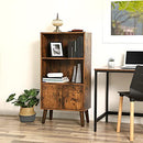 VASAGLE Rustic 3 Tier Storage Shelf, Mid Century Modern Style, Brown LBC09BX - Brand New