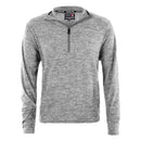 CANADA WEATHER GEAR MEN'S SUPREME SOFT SPACE DYE 1/4 ZIP PULLOVER, SIZE: L, GRAY - Brand New