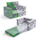 OSYKIU 2-in-1 Kids Couch , Toddler Sofa Fold Out , Comfy Glowing in The Dark - Brand New