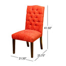 Christopher Knight Home CKH Crown Top Dining Chairs, 2-Pcs Set, Burnt Orange - Brand New
