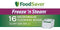 FOODSAVER 1-QUART FREEZE 'N STEAM MICROWAVABLE BAGS 16 COUNT CLEAR GREEN - Brand New