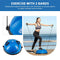 ZELUS BALANCE BALL TRAINER WITH RESISTANCE BANDS AND FOOT PUMP - Scratch & Dent