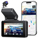 KINGSLIM DASH CAM FRONT AND REAR 4K CAR CAMERA 3 INCH TOUCHSCREEN - BLACK - Like New