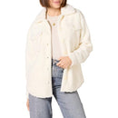GTW50059FW22 Amazon women's oversized teddy sherpa shirt jacket cream XL - Brand New