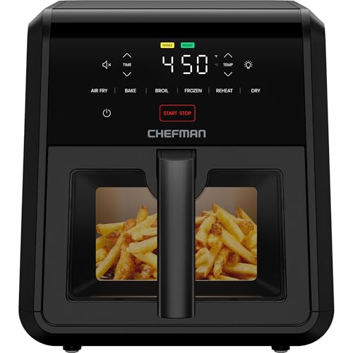 Chefman Air Fryer TurboFry 7-Qt, 6-in-1 High-Powered 450°F Cooking for RJ38-7TW - Like New