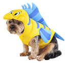 RUBIES DISNEY LITTLE MERMAID: FLOUNDER PET COSTUME DOGS/CATS SMALL - YELLOW/BLUE - Brand New