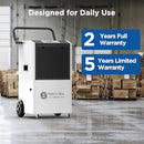 Moiswell 170 Pints Commercial Dehumidifier with Pump, 7,500 Sq.Ft Coverage - Like New