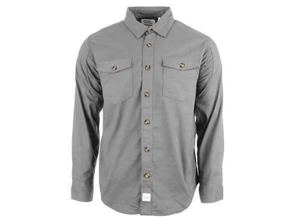 EDDIE BAUER MEN'S LICENSE TO WILL LONG SLEEVE SHIRT - SIZE: MEN M - CLOUD GRAY - Brand New