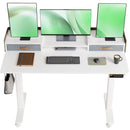 YDN Electric Standing Desk, Adjustable Height, 48x24 Inches, White Top - Like New