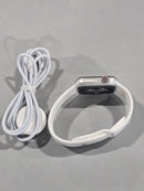 APPLE WATCH SERIES 4 NIKE (GPS + LTE) 40MM SILVER ALUMINUM CASE WHITE SPORT BAND - Like New