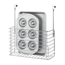 IDESIGN CLASSICO METAL OVER THE CABINET ORGANIZER BASKET - SILVER - Like New