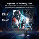 KTC 27" QHD GAMING MONITOR 180HZ 1MS GTG FAST IPS 2K COMPUTER GAMER - BLACK - Like New