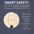 PASS & SEYMOUR LEGRAND RADIANT 15AMP GFCI SELF TEST DECORATOR DUPLEX - IVORY - Like New