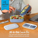 BENTGO CLASSIC ADULT BENTO BOX STACKABLE 3-COMPARTMENT REMOVABLE - SLATE - Like New