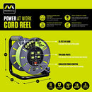 MASTERPLUG 75FT CORD REEL EXTENSION LEAD W WINDING HANDLE OLA751314G4SLU-US - Like New