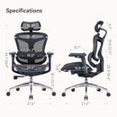 SIHOO Doro C300 Ergonomic Office Chair with Ultra Soft 3D Armrests - Like New
