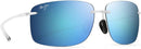 Maui Jim Hema Sunglasses 05CM B443 - Crystal Matte Blue Hawaii Unisex Rectangle - Like New