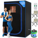 SereneLife Portable Sauna Home 2 Person Steam Tent 4L Steamer 2 Folding Chairs - Like New