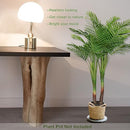 SOFTFLAME 4FT ARECA PALM ARTIFICIAL TREE TROPICAL POTTED PLANTS - GREEN - Like New