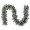 NATIONAL TREE COMPANY 9 FT FROSTED ARCTIC SPRUCE GARLAND CLEAR LIGHTS - Like New