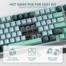 LTC NIMBLEBACK NB981 95% Mechanical Keyboard, WIRED RGB - FOREST GREEN - Like New