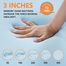 ORTHOMTEX 3" Cooling Gel Memory Foam Mattress Topper King Cover - NEW - Brand New