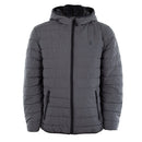 IZOD MEN'S PACKABLE PUFFER JACKET IZ293X - SIZE: MEN L - IRON GATE - Brand New
