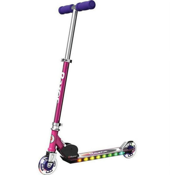 RAZOR A+ FOLDABLE LIGHTSHOW KICK SCOOTER - MAGENTA - Like New