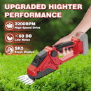 DEVTBLUN CORDLESS HEDGE TRIMMER COMPATIBLE WITH MILWAUKEE 18V NO BATTERY - RED - Like New