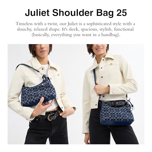 Coach Juliet Shoulder Bag 25 in Signature Denim, LH/Deep Blue - Scratch & Dent
