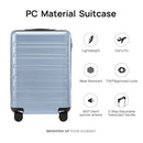 NINETYGO Carry On Luggage 22x14x9 Airline Approved, 20 Inch Luggage Blue/Andes - Brand New
