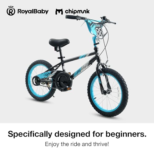 CHIPMUNK ROYALBABY CHIPMUNK KIDS BIKE 16 IN WHEEL BICYCLE BEGINNERS - BLUE - Like New