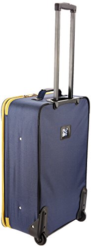 Rockland Journey Luggage Set Upright Expandable 4 Piece Navy F32 - NAVY - Like New