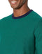 AMAZON ESSENTIALS MEN'S LONG-SLEEVE SWEATER,100%COTTON,BIG&TALL S - EMRALD GREEN - Brand New