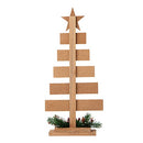 Glitzhome 20" Wooden Christmas Tree Table Decor Farmhouse Xmas Tree B08GFP4YFC - Brand New