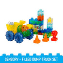 JELLY BLOX CONSTRUCTION DUMP TRUCK SET 30 PIECES TODDLER PRESCHOOL - MULTICOLOR - Like New