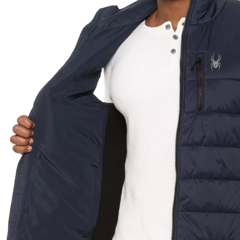 SPYDER MEN'S LEVEL UP PUFFER VEST, FRONTIER, LARGE, SPFGM253 - Like New