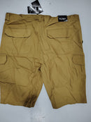 BLU ROCK MEN'S COTTON FLEX-STRETCH CARGO SHORTS - SIZE: MEN 42 - TIMBER - Brand New
