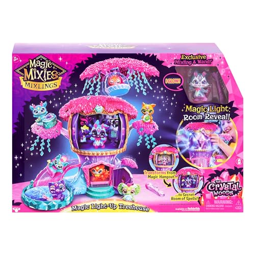 Magic Mixies Mixlings Magic Light-Up Treehouse with Magic Room Reveal - Like New