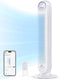 Dreo Tower Fan with Remote Smart Oscillating Quiet Floor Fans DR-HTF007S - WHITE Like New