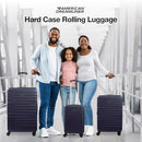UNISEX AMERICAN DREAMLINER 3 PIECE SET ROLLING LUGGAGE XQAL0004-410 - NAVY - Brand New