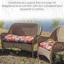 RSH DECOR Tufted U-Shape Wicker Set of 2, 19” x 19,” Outdoor Chair Cushions - Like New