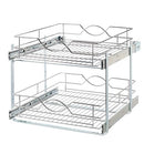 KNAPE & VOGT 20-9/16 W X 19-1/4 H X 21-3/4 D DOUBLE-TIER WIRE PULL OUT KITCHEN - Like New