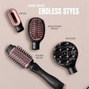 BEACHWAVER BWBLBR01 BLOW BRUSH - VERSATILE BLOW-DRY BRUSH FOR ALL HAIR - ROSE - Brand New